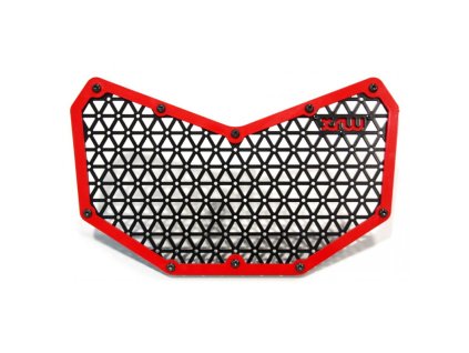 XRW RADIATOR PROTECTION ALUM RED - CAN-AM MAVERICK X3