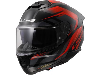 LS2 FF808 STREAM II FURY BLACK RED-06 (velikost 3XL, pohlaví a věk unisex)