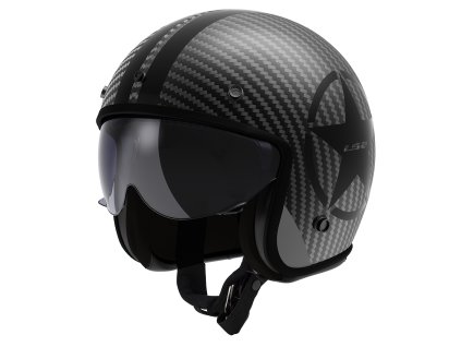 LS2 OF601 BOB II C STAR BLACK-06 (velikost S, pohlaví a věk unisex)