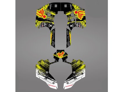GRAPHIC STICKER KIT for Segway AT5-L green