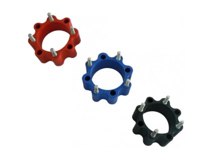 XRW WHEEL SPACERS POLYAMIDE RED - 45mm Ø156 - Ø144
