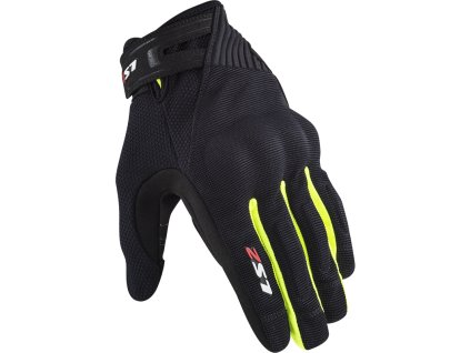 LS2 DART 2 MAN GLOVES BLACK H-V YELLOW