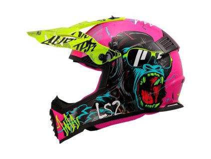 LS2 MX437 FAST II MINI GORILLA PURPLE-06