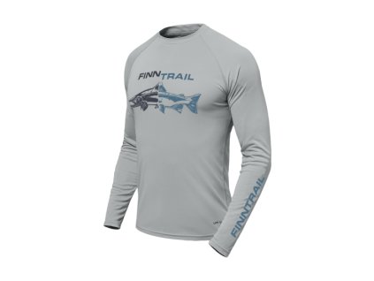 Finntrail Longsleeve Wave Fish Grey