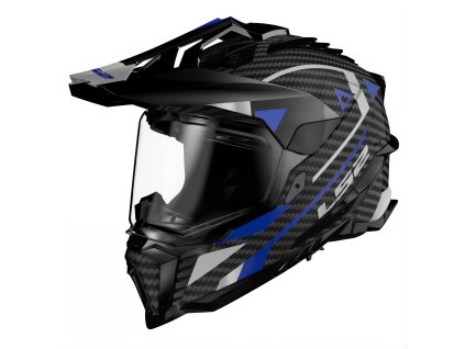 LS2 MX701 C EXPLORER ADVENTURE BLUE-06 (velikost M, pohlaví a věk unisex)