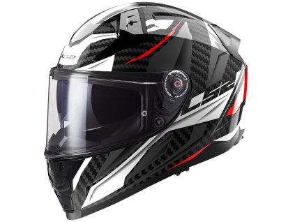 LS2 FF811 VECTOR II C SAVAGE WHITE RED GREY-06 (velikost XS, pohlaví a věk unisex)