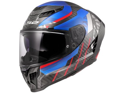 LS2 FF807 DRAGON TRAX BLUE RED