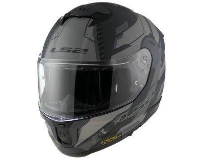 LS2 FF808 STREAM II SHADOW M.TITANIUM GREY-06 (velikost 3XL, pohlaví a věk unisex)