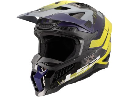 LS2 MX703 X-FORCE GALUO GREY H-VIS YELLOW-06 (velikost 3XL, pohlaví a věk unisex)