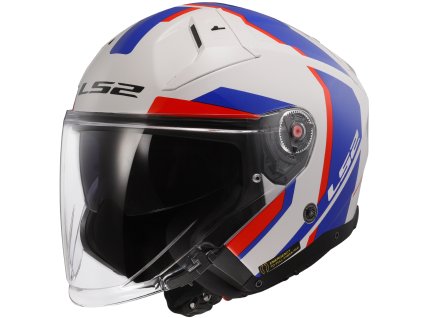 LS2 OF603 INFINITY II FOCUS WHITE BLUE RED-06 (velikost 3XL, pohlaví a věk unisex)