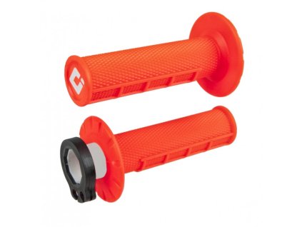 ODI GRIPS MX Lock-on v2 Half-Waffle FLO Orange