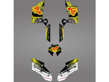 GRAPHIC STICKER KIT for Segway AT5-L LIGHT YELLOW