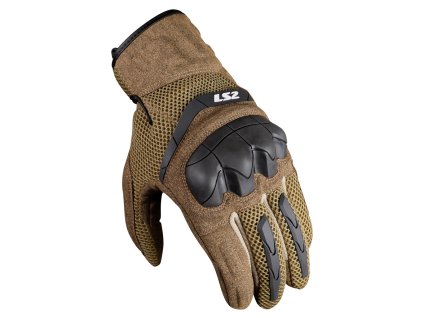LS2 KUBRA MAN GLOVES BROWN