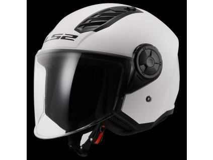 LS2 OF616 AIRFLOW II SOLID GLOSS WHITE-06 (velikost XS, pohlaví a věk unisex)