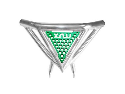XRW FRONT BUMPER XR10 POLISHED PHD GREEN (Material PHD-plastic)