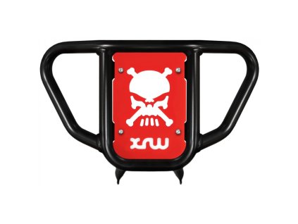 XRW FRONT BUMPER XR9 BLACK PHD RED (Material PHD-plastic)