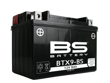 R/B V508012008A514 BS-BATTERY BTX9-BS 12V/8Ah moto (YTX9-4/YTX9-BS) Linhai M150, 200, 210 (model Varta 12V/8Ah moto LF (YTX9-4/YTX9-BS) Linhai M150, 200)