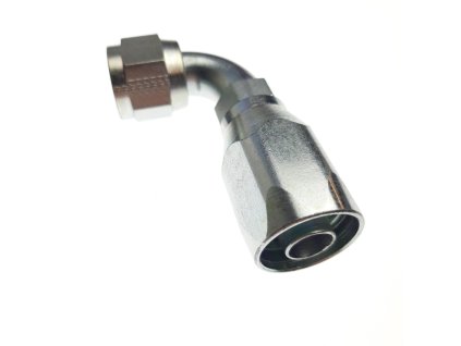 Fittings, Pipe and Hose: (T) Reusable Hose Fitting (-10 FJIC Swivel, 90°)