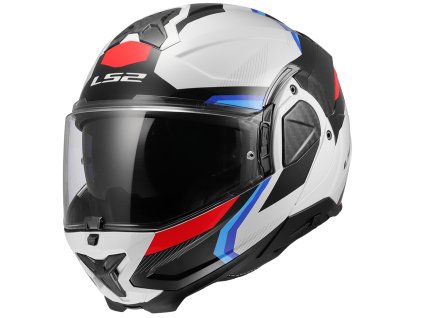 LS2 FF910 ADVANT II TRIPLE WHITE BLUE RED (velikost 3XL, pohlaví a věk unisex)