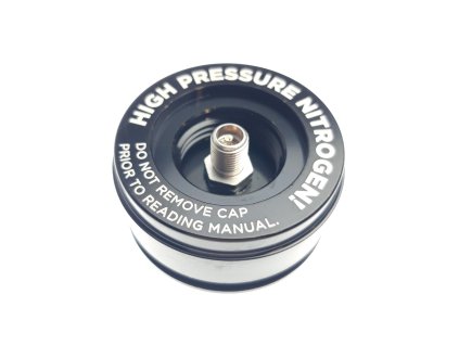 Reservoir End Cap:(1.834 Bore,5/16-32, .900 TLG) Al 6061, Black Ano II,Laser Etch Warning