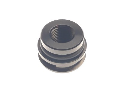 set: Air Valve Assembly:[5/16-32 ORB X Schrader] EVOL3, Tamper Resistant, Black Ano II