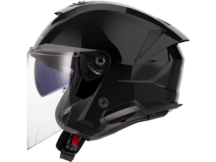LS2 OF618 VERSO II SOLID GLOSS BLACK (velikost 3XL)
