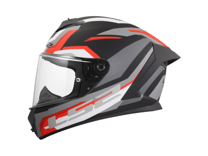 LS2 FF820 RAPID III HYPER BLACK RED (velikost XL)