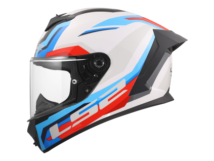 LS2 FF820 RAPID III HYPER WHITE BLUE RED (velikost 3XL)