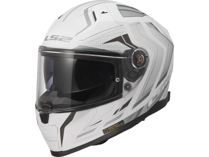 LS2 FF811 VECTOR II ALIZER M.WHITE SILVER-06 (velikost 3XL)