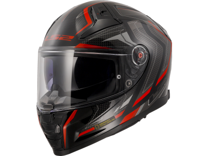 LS2 FF811 VECTOR II ALIZER BLACK RED-06 (velikost S)