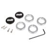 ODI GRIPS Set Lock Jaw Clamps w/Snap Caps - Silver
