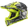 LS2 MX437 FAST EVO CRUSHER BLACK H-V YELLOW