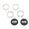 ODI GRIPS Set Lock Jaw Clamps w/Snap Caps - White