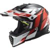 LS2 MX437 FAST EVO MINI STRIKE BLACK WHITE RED