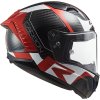 LS2 FF805 THUNDER C RACING1 GL.RED WHITE (velikost XL, pohlaví a věk unisex)