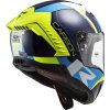 LS2 FF805 THUNDER C RACING1 GL.BLUE H-V YELLOW (velikost L, pohlaví a věk unisex)