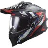 LS2 MX701 Explorer C EXTEND Matt Red (velikost L, pohlaví a věk unisex)
