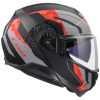 LS2 FF910 ADVANT II GLIDE BLACK GREY RED (velikost S)