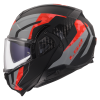 LS2 FF910 ADVANT II GLIDE BLACK GREY RED (velikost S)