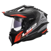 LS2 MX701 EXPLORER HEXA BLACK RED GREY-06 (velikost S)