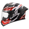 LS2 FF820 RAPID III XTREM WHITE BLACK RED (velikost 3XL)