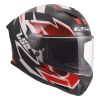 LS2 FF820 RAPID III XTREM WHITE BLACK RED (velikost 3XL)