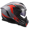LS2 FF818 STORM III DYNAMO GREY RED (velikost 3XL)
