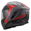 LS2 FF818 STORM III DYNAMO GREY RED (velikost 3XL)
