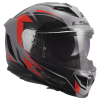 LS2 FF818 STORM III DYNAMO GREY RED (velikost 3XL)