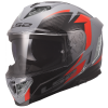 LS2 FF818 STORM III DYNAMO GREY RED (velikost 3XL)