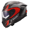 LS2 FF817 CHALLENGER II VIPER GREY RED (velikost 3XL)