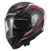 LS2 FF807 DRAGON SUBIC WHITE BLUE RED (velikost L)