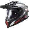 LS2 MX701 EXPLORER C FRONTIER G.TITANIUM RED (velikost XL, pohlaví a věk unisex)