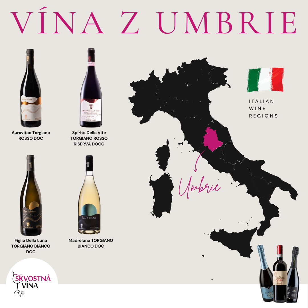 Červená vína Itálie - Umbrie